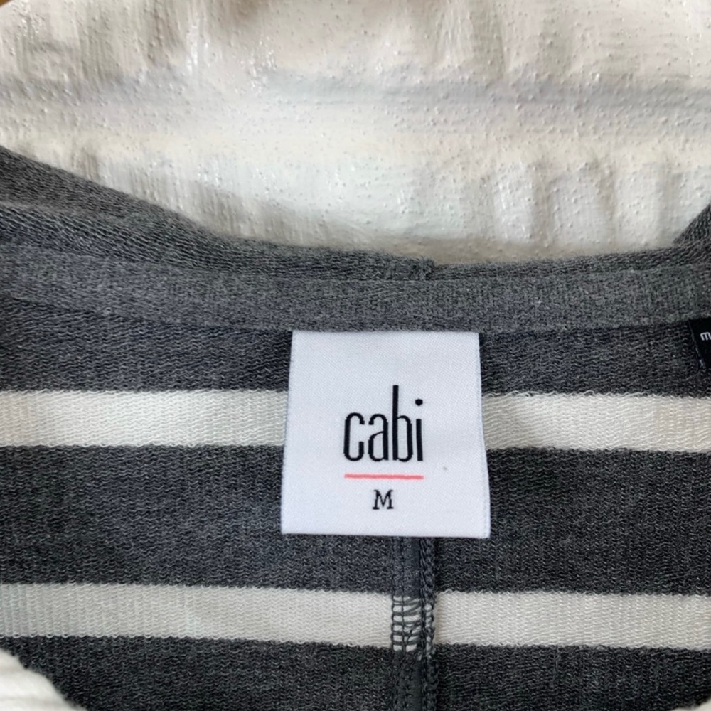 CAbi Gray Striped Hoodie - Picture 5 of 6